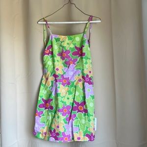 ASOS design linen floral dress